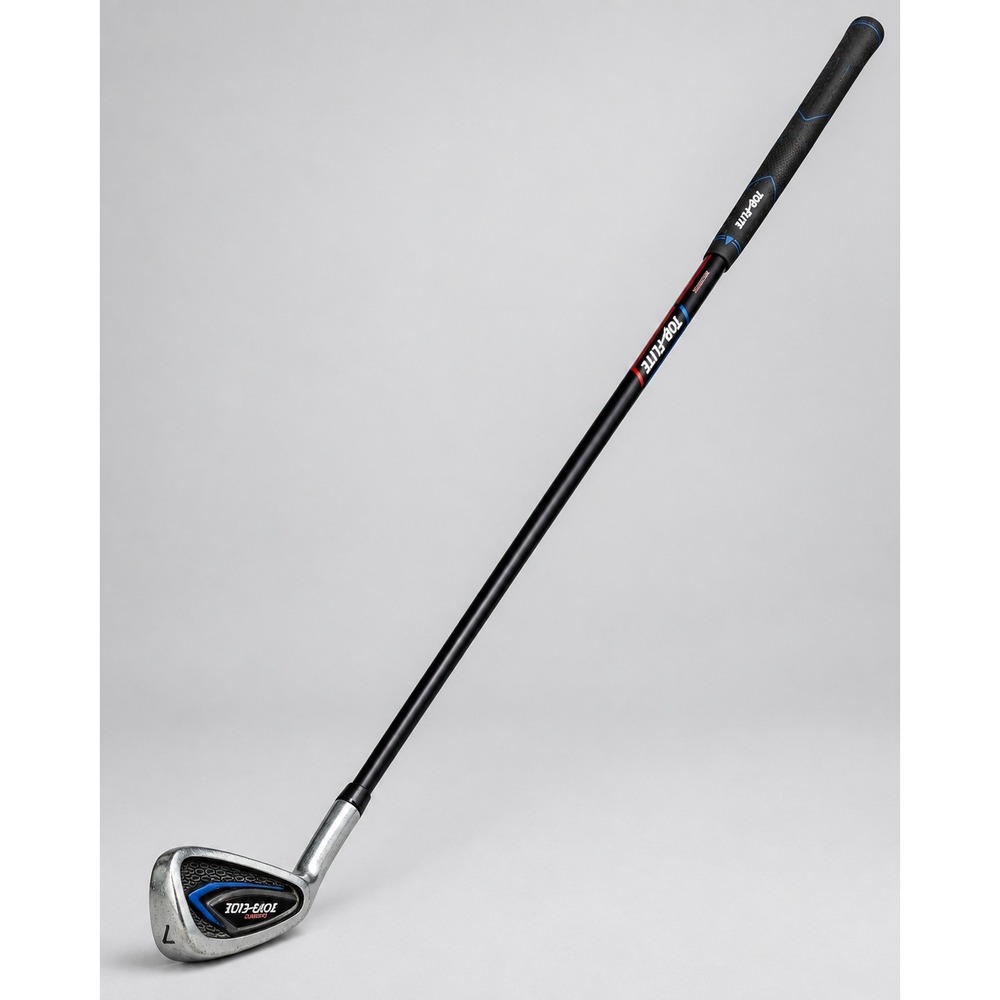 Top Flite Junior 7 Iron Right Handed Golf Club Black Blue Graphite Shaft